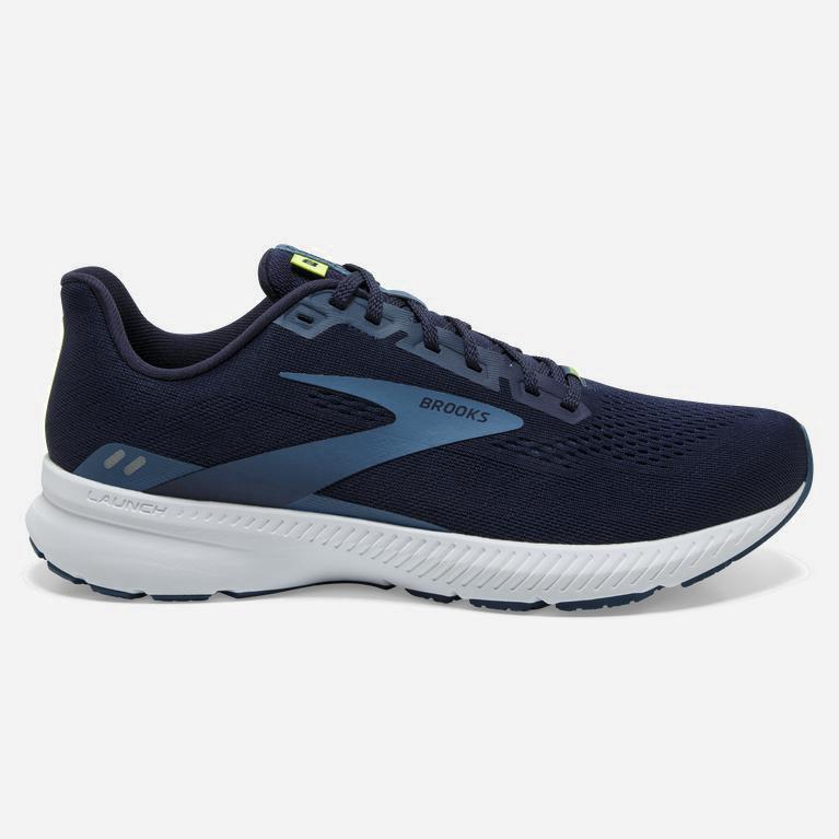 Brooks Launch 8 NZ - Men's Light Cushion Road Running Shoes - Peacoat/Legion Blue/Nightlife (17659-Z